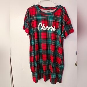 Joyspun Christmas Lounge Dress Cheers
